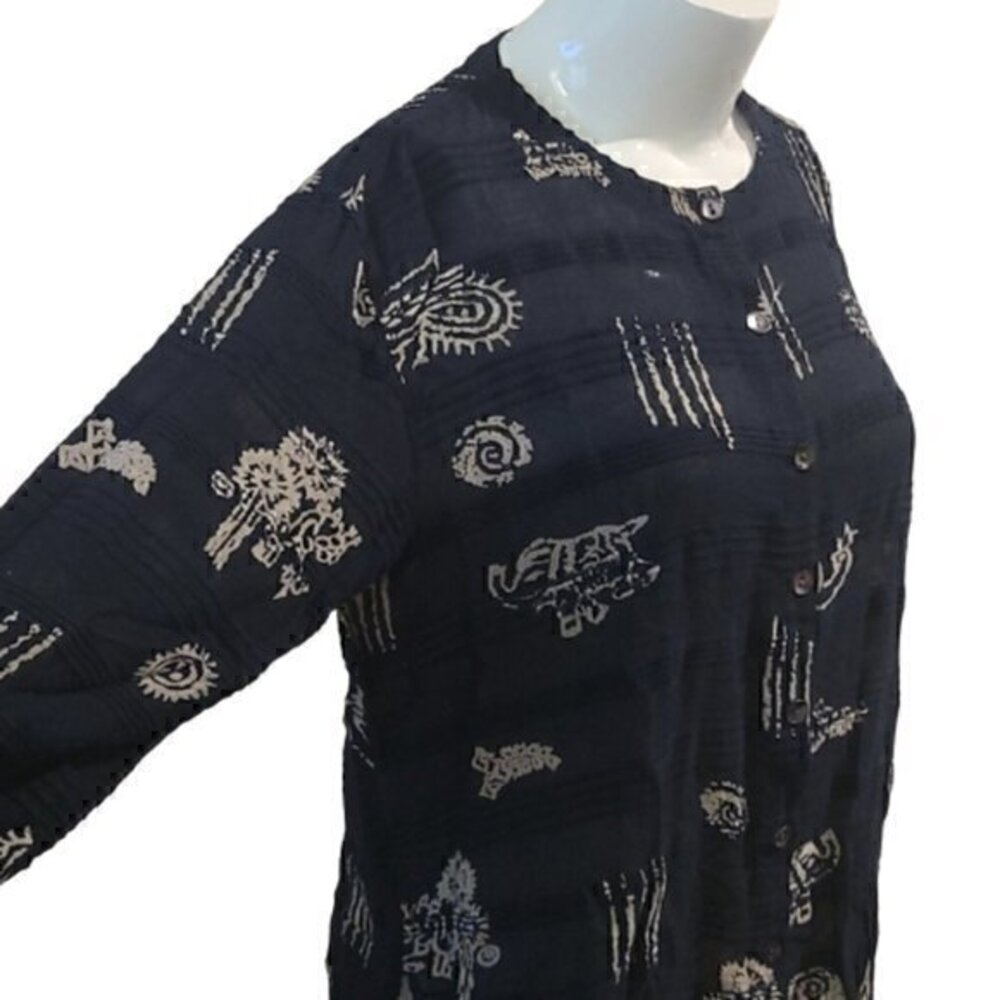 [Chico's] Button Down Roll Up Sleeve - Size 3